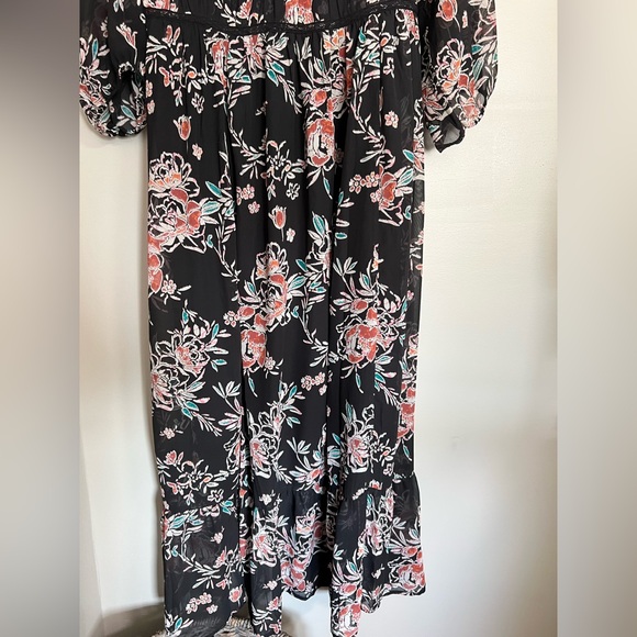 Torrid Black Floral Long Sleeve Dress - Picture 10 of 12